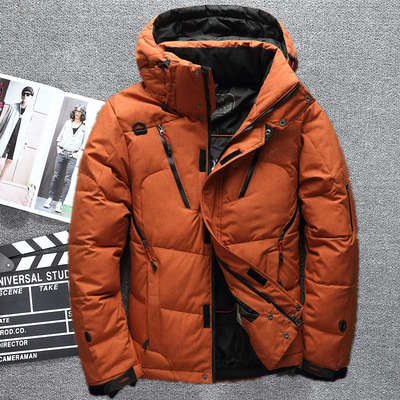Herren stylische warme Winter-Daunenjacke | Ski