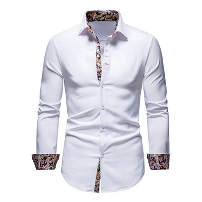 Herren stylisches Businesshemd | Langarm