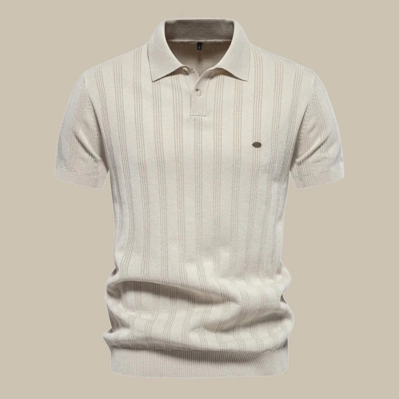 Herren stylisches Poloshirt | Schwarz