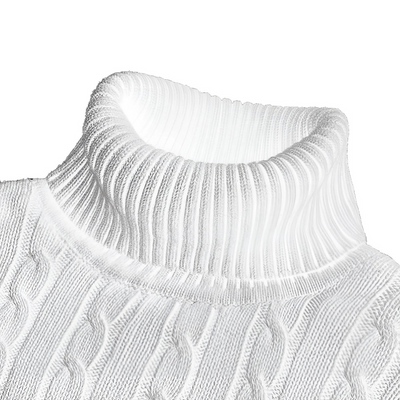 Herren warmer Strickpullover | Rollkragen