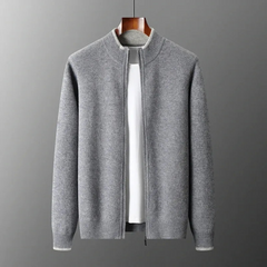 Herren weiche Herbstjacke | leichte in Grau