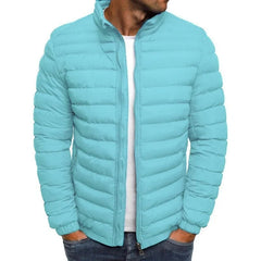 Klassische Herren-Winterjacke - Fridolin in Himmelsblau