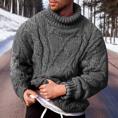Herrenstrickpullover für den Winter - Casimir in Grau