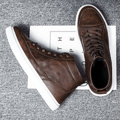 Bequeme Herren Lederschuhe in Braun