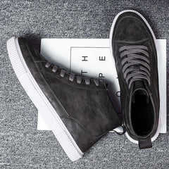 Bequeme Herren Lederschuhe in Schwarz