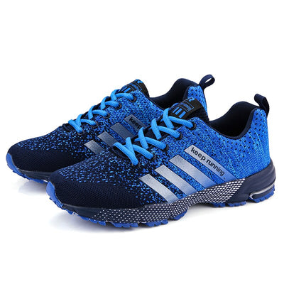 Gestreifte Mesh-Laufschuhe für Herren