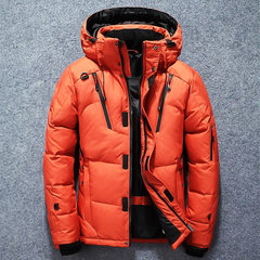 Hochwertige Daunenjacke für den Winter - Wenzel in Orange