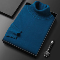 Warmer Premium-Rollkragenpullover - Norbert in Dunkelblau