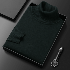 Warmer Premium-Rollkragenpullover - Norbert in Grün