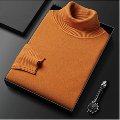 Warmer Premium-Rollkragenpullover - Norbert in Orange
