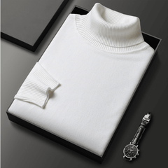 Warmer Premium-Rollkragenpullover - Norbert in Weiß