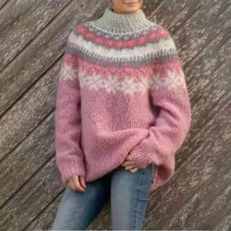 PULLOVER MIT ISLÄNDISCHEM MUSTER | ELEGANTER WARMER STIL