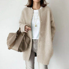 Devin - Luxus-Cardigan für Herbst-Winter in Apricot