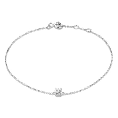 Cléa Gold Moissanite Stone Bracelet