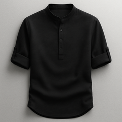 Fin | Herren Elegantes Hemd – Stilvolles Herrenhemd Elegant in Schwarz