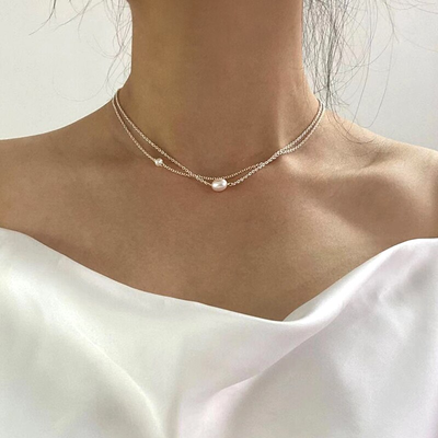 Emmi - Zarte Perlen-Chokerkette