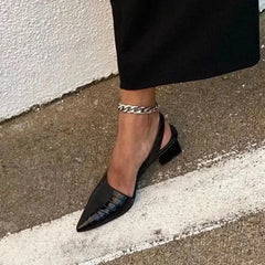 Johanna | Damen Pumps Blockabsatz Fußgewölbestütze – Komfort Pumps Stützend 2026 in Schwarz