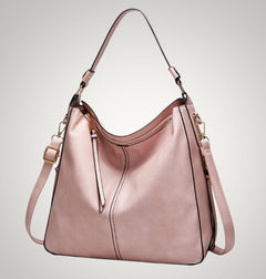Allison | Damen Schicker Vielseitiger Leder Tasche in Rosa