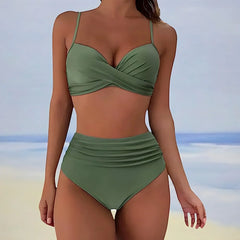Teodora® | High Waist Bikini in Grün
