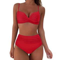 Ivana | Bikini mit Hoher Taille in Rot