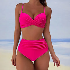 Zaria® | Schickes Zweiteiliges Bikini-Set für Damen im Sommer in Rosa