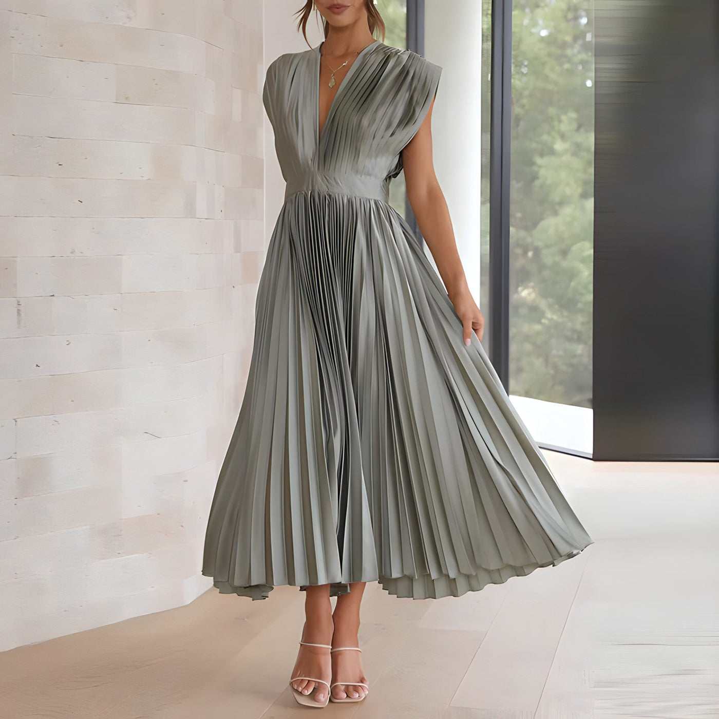 Amara Yazmin - Plisseekleid