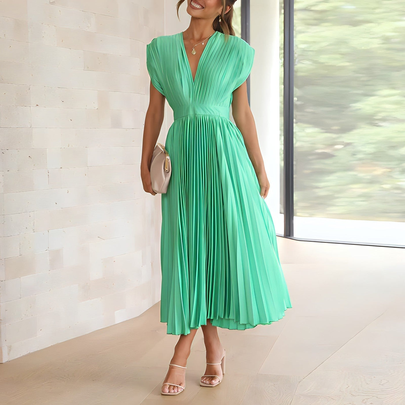 Amara Yazmin - Plisseekleid