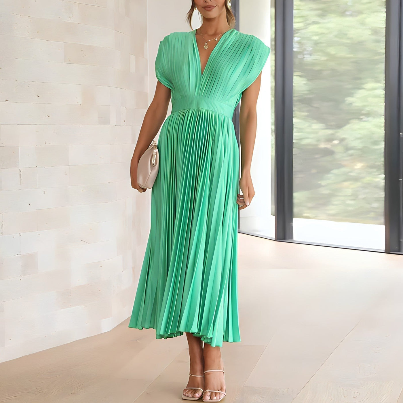 Amara Yazmin - Plisseekleid