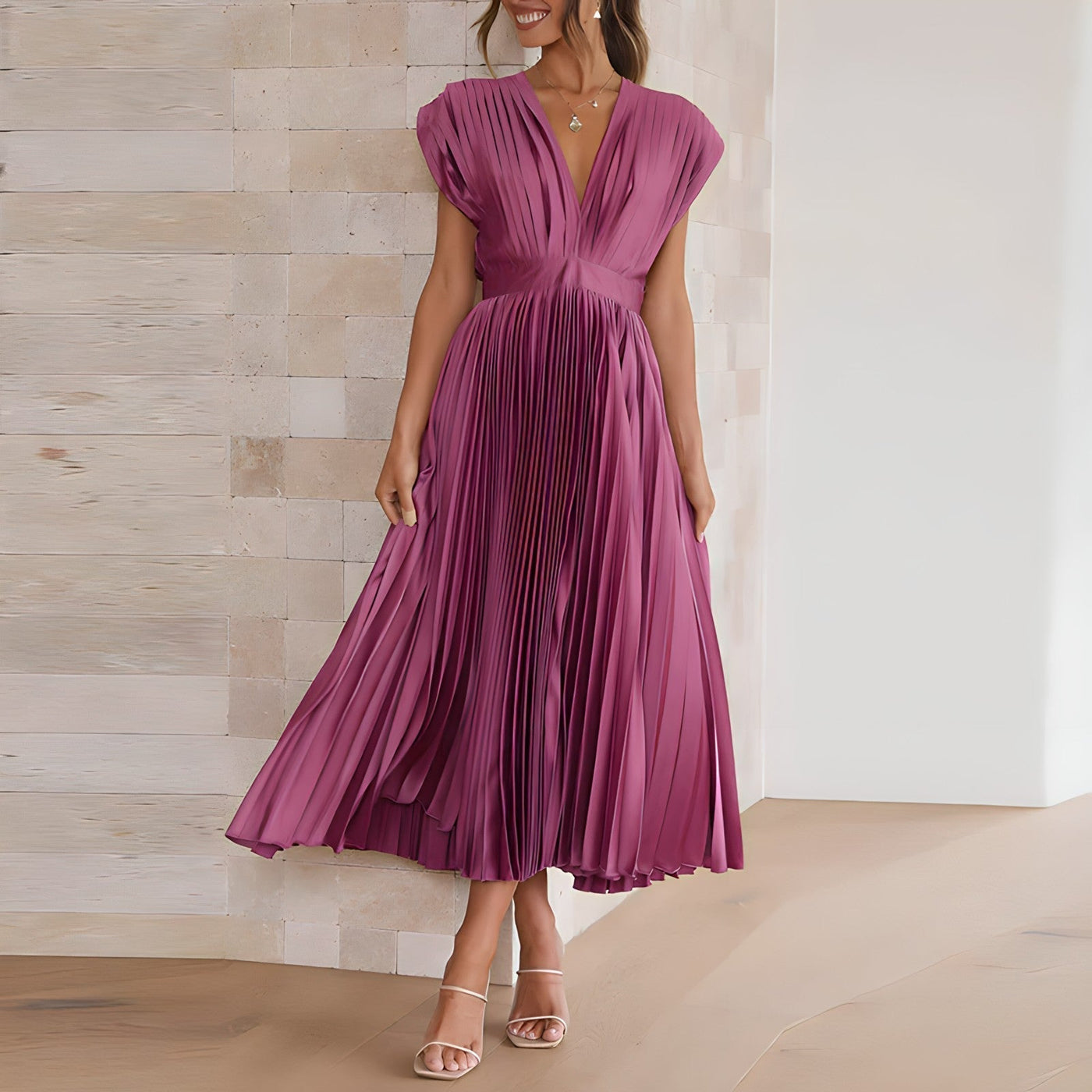 Amara Yazmin - Plisseekleid