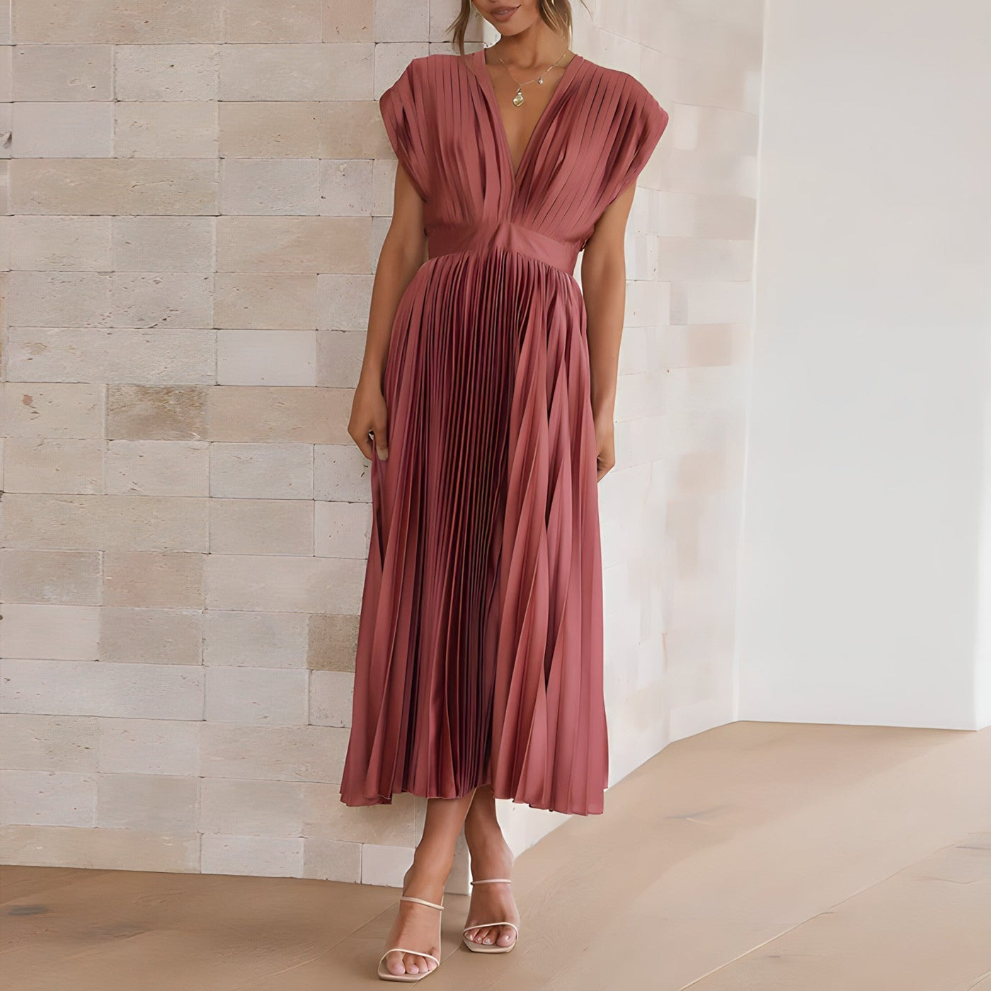 Amara Yazmin - Plisseekleid