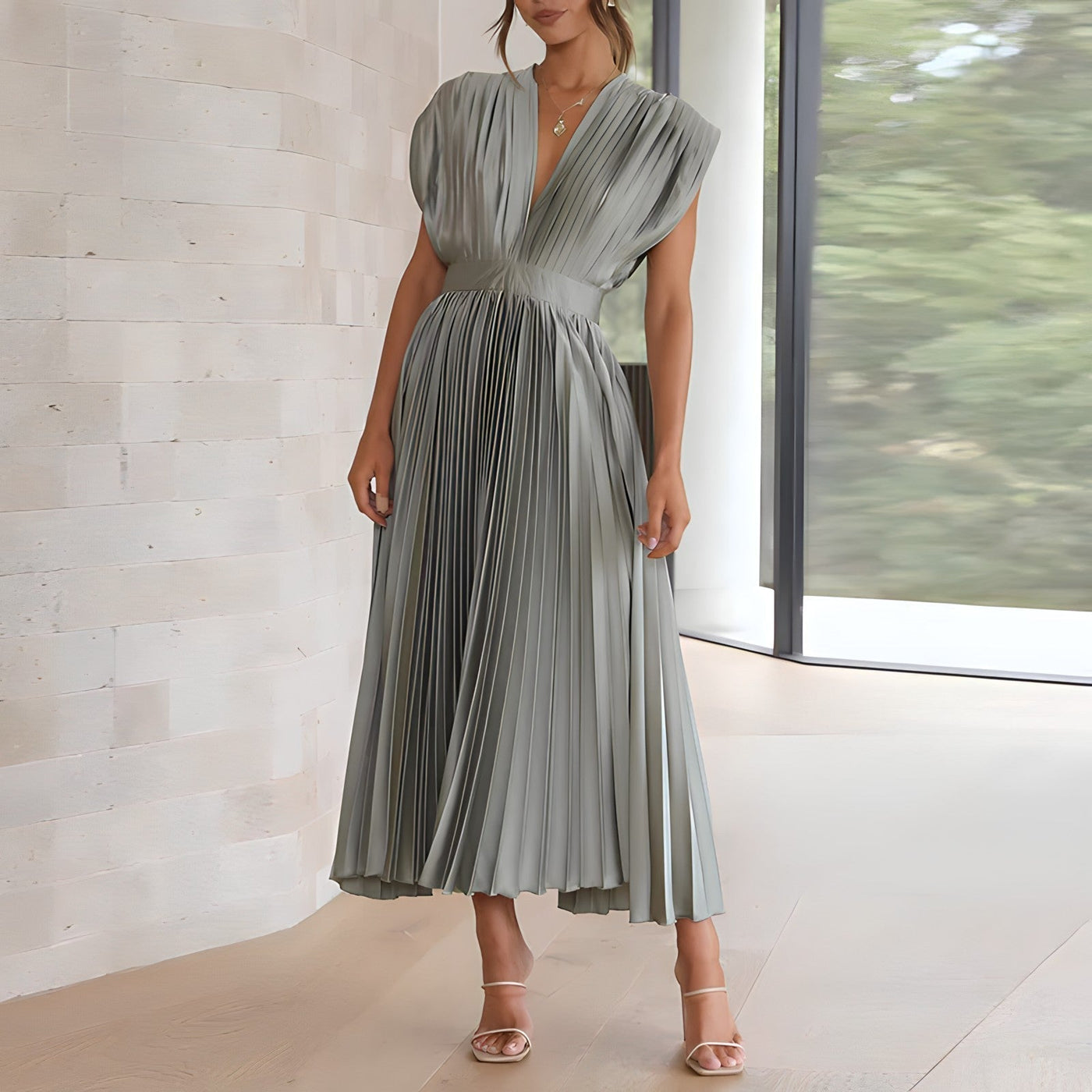 Amara Yazmin - Plisseekleid