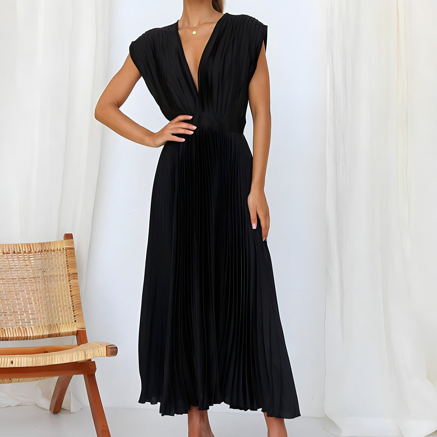 Amara Yazmin - Plisseekleid