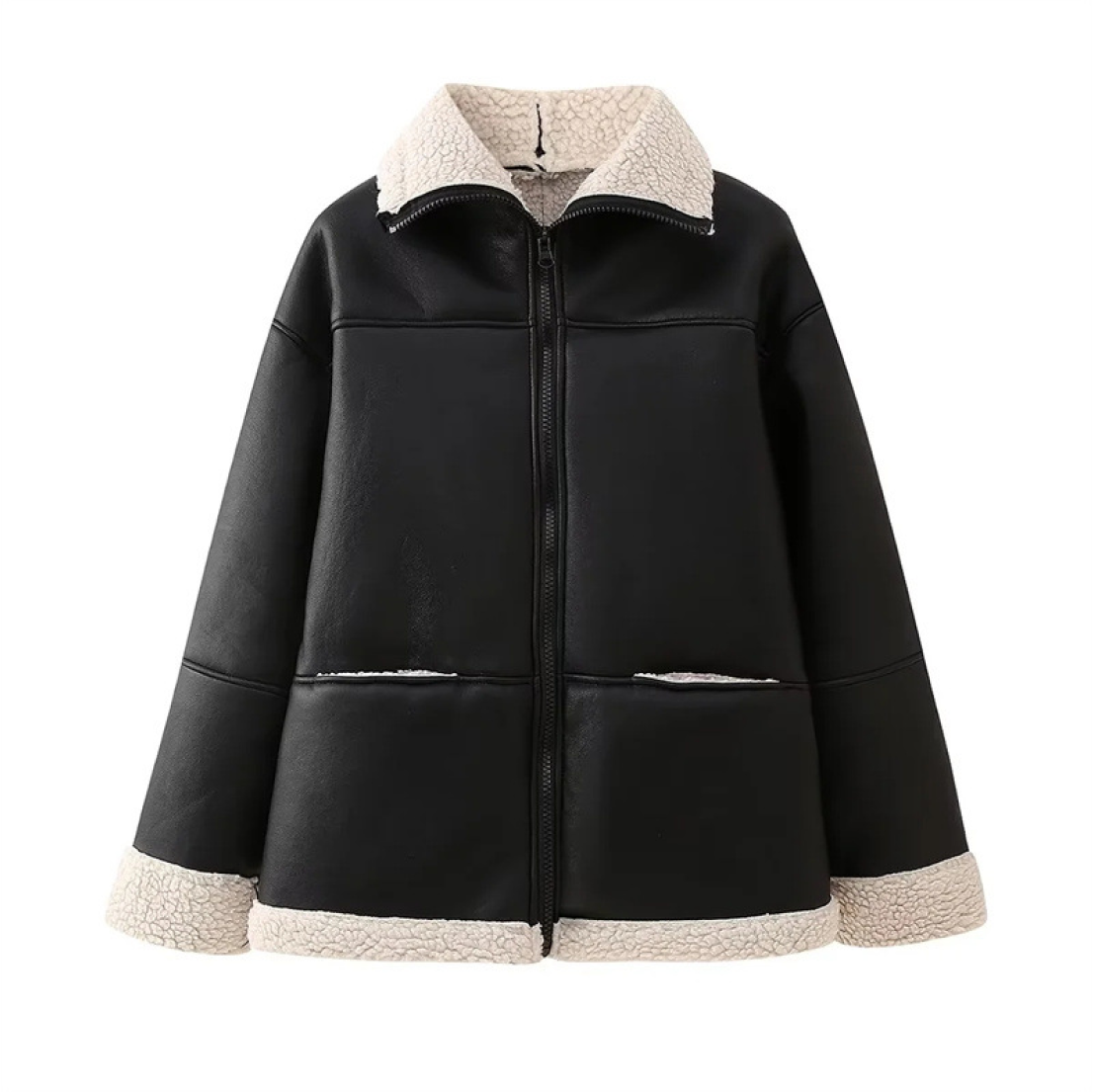 Noelia - Daunen-Lederjacke