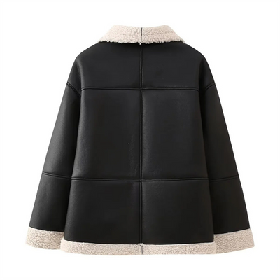 Noelia - Daunen-Lederjacke