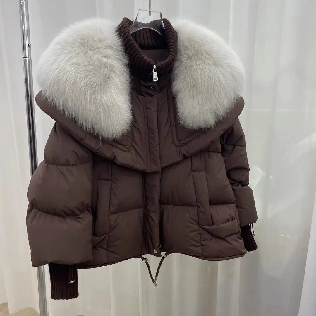 ComfyFur - Pelz-Daunenjacke