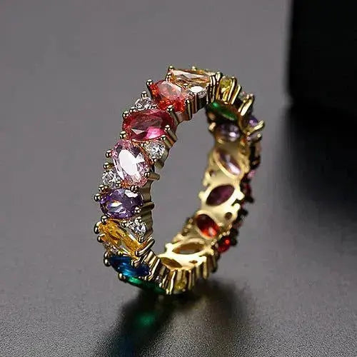 Jasmina – Regenbogen-Eternity-Ring