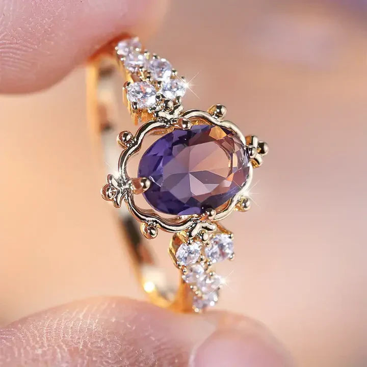 Violetter Glanzgoldring