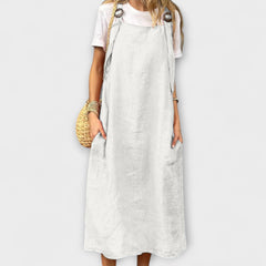Mirta Denim Overalls in Weiß