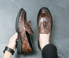 Lennart - Loafer aus Leder - Bootsschuhe in Braun