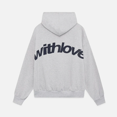 FEMMEHAUS WITH LOVE HOODIE in Grau