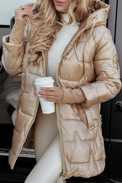 Amelie - Stilvolle Winterjacke für Damen in Beige