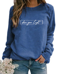 Mischa - Baumwoll-Sweatshirt in Blau