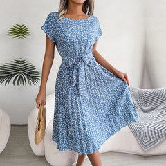 Annalise - Kleid - Eleganter Faltenwurf in Hellblau