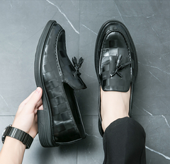 Lennart - Loafer aus Leder - Bootsschuhe in Schwarz