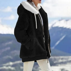 Petra™ | Winterjacke mit Kapuze in Schwarz