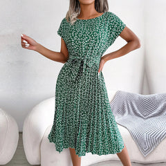 Annalise - Kleid - Eleganter Faltenwurf in Grün