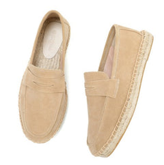 Adelhard – Stylische Herren Leder Loafers Bequem Und Elegant in Hellbeige