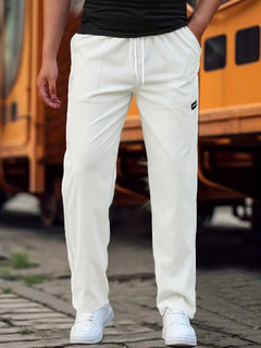 Klaus | Herren Lässige Sportliche Hose in Weiß
