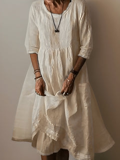 Zaria - Softtouch-Maxikleid in Beige
