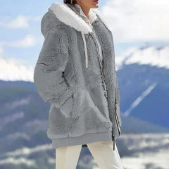 Petra™ | Winterjacke mit Kapuze in Grau